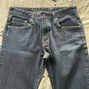 AG Adriano Goldschmied Dark Blue Straight Jeans - The Graduate - 34x32